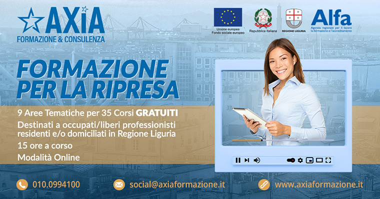 Corsi Gratuiti Catalogo FORMAZIONE PER LA RIPRESA