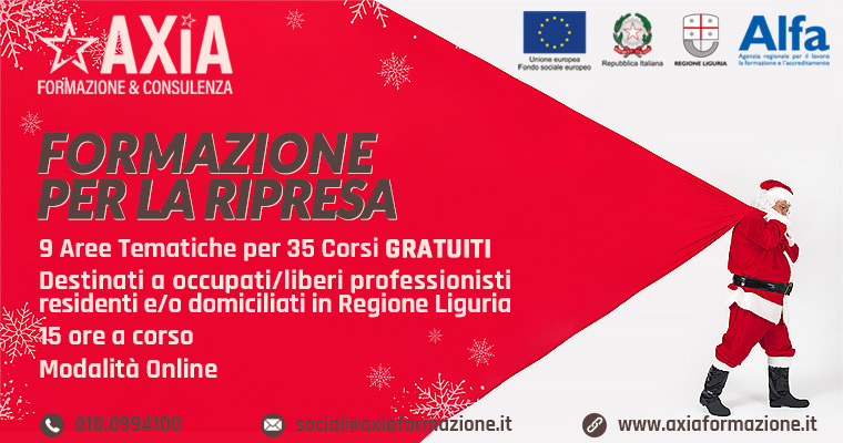 Corsi Gratuiti Catalogo FORMAZIONE PER LA RIPRESA